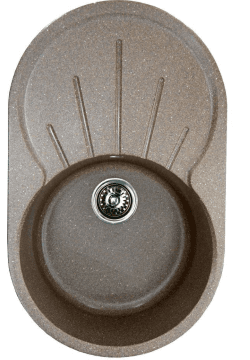 Мойка MaxStone MC-6 овал универсальная песочный/глянец 645*495 (заказ)