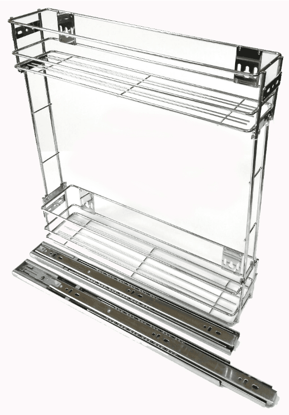 Бутылочница боковое крепление 150 разборная (напр 45мм) с доводчиком