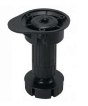 Опоры регулируемые Пластиковая h 100 черный, С УПОРОМ