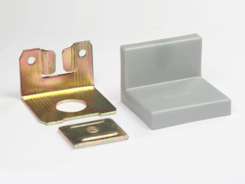 SAMET Уголок фиксирующий + накладка серый