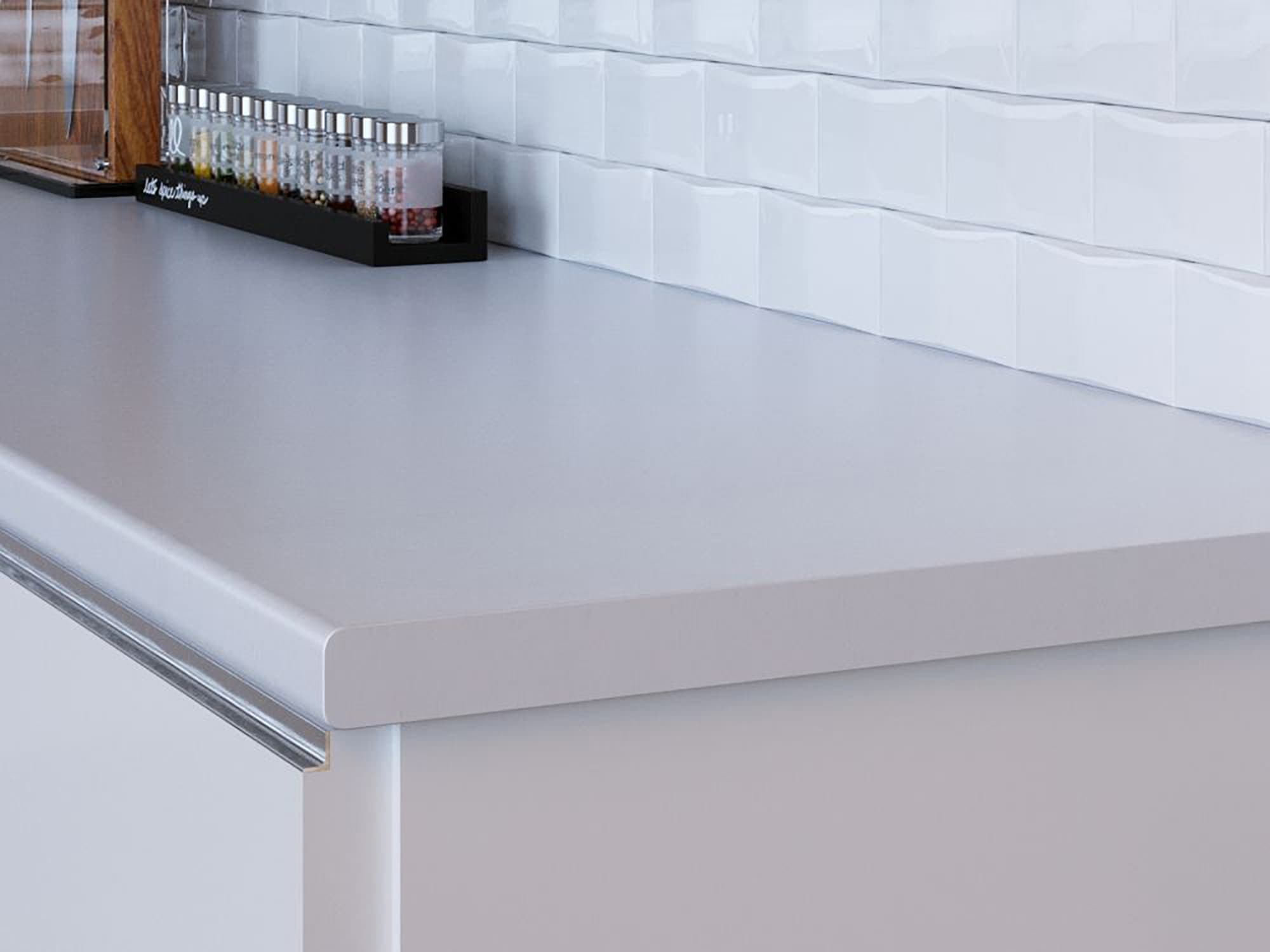 Столешница КЕДР МК 3000*600*38мм 1 группа - Белый 1110/S