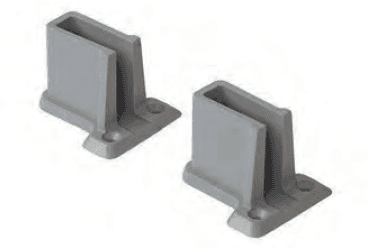 карман для сетчатых полок серый