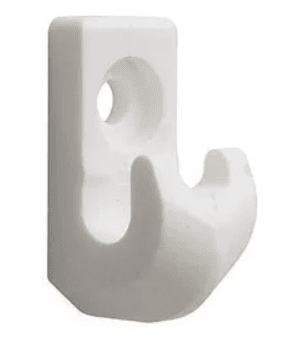 клипса для сетчатых полок белый