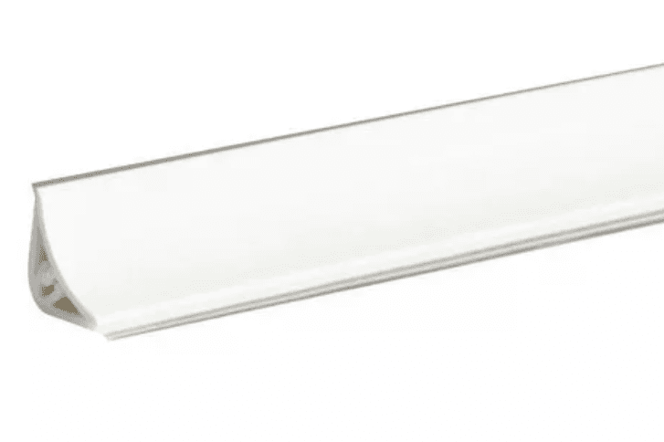 KORNER мини-бортик для столешниц 15*15*3000мм, LB-15 Белый блеск 20-15-0-6056 (углы 6056)