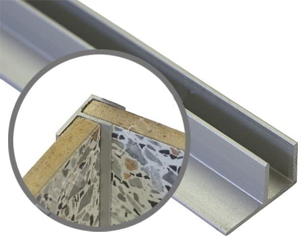 угловая F-образная 4 матовый хром