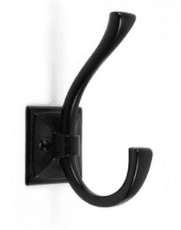 BRD K216BL.8 Крючок GERALD 2-х рожковый черный матовый (заказ)