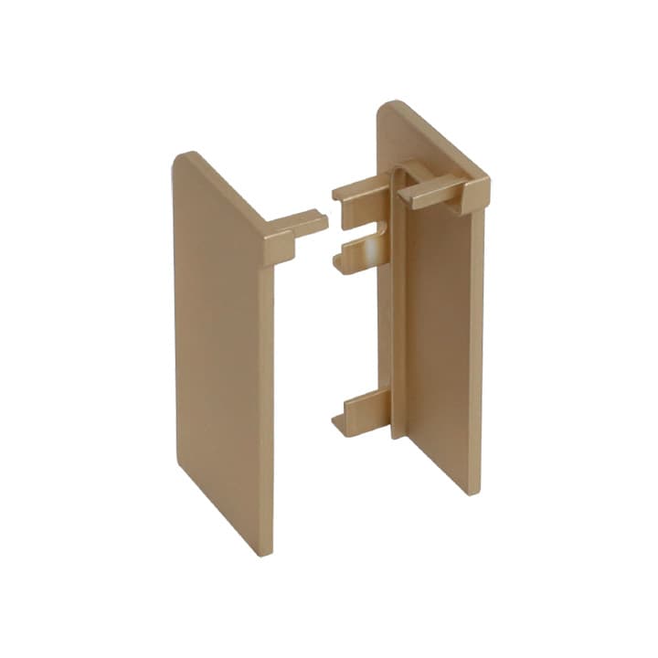 Фурнитекс G-line CN заглушка "L" ЗАКРЫТАЯ, латунь (золото), 2шт