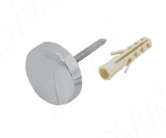 Крепление зеркала 4-5 мм. к стене, D24, хром