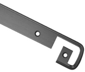 Планка Т-образная с закрытым торцом Черная СЛОТЕКС 38 мм (193ч) SALE