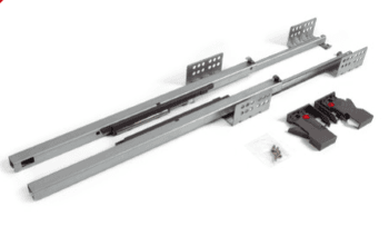 BRD DB7772/Zn направляющие скрытого монтажа В-Slide 450, неполн. выдв. (надвижной)