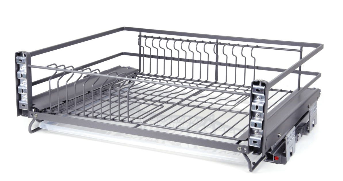 BRD Корзина-сушка выдвижная, одноуровневая MIRA PUSH KRS06/1/4/800 от нажатия