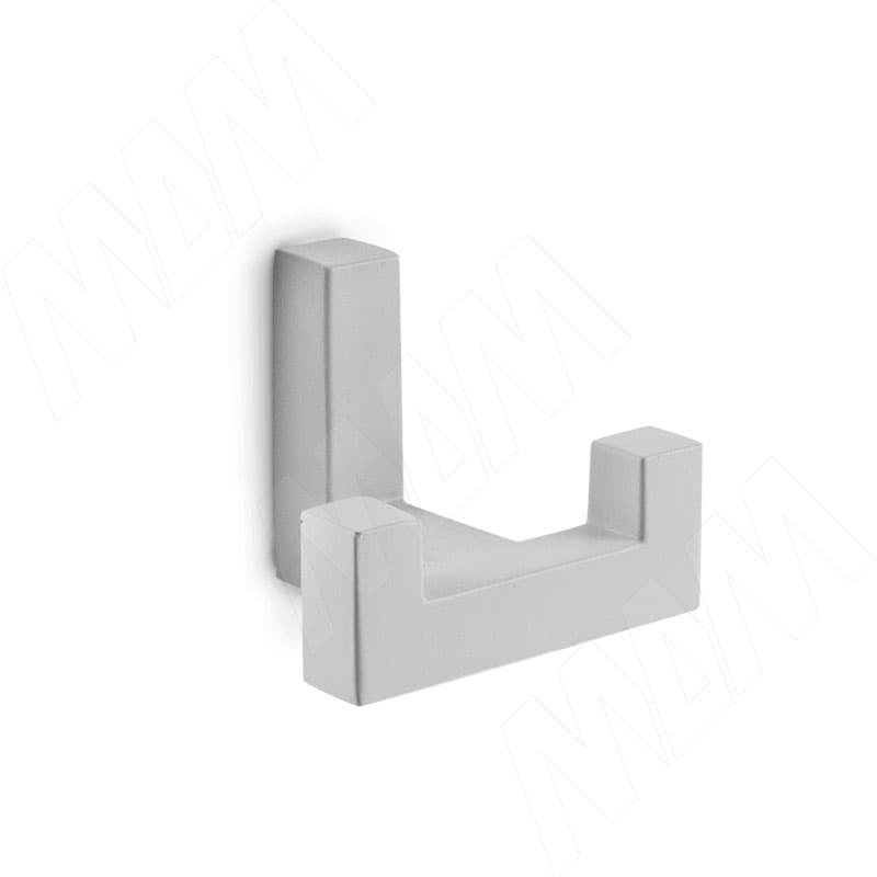 МДМ HK.34.SP Крючок двухрожковый хром матовый