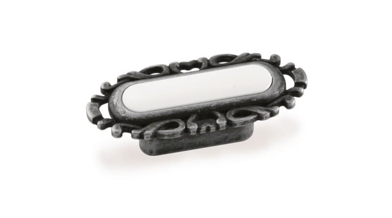 ВЛ FM-094 ручка скоба 32 мм Старое олово/белый SALE