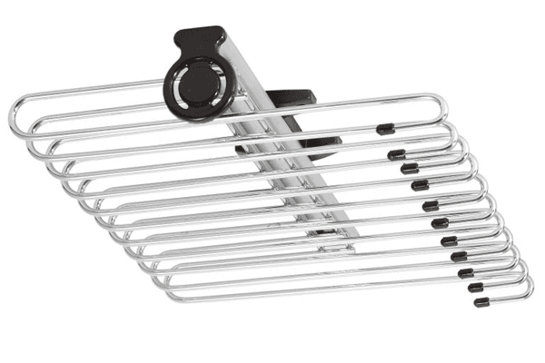 Razzio Вешалка для брюк выдвижная, верхняя хром, 340х460х110