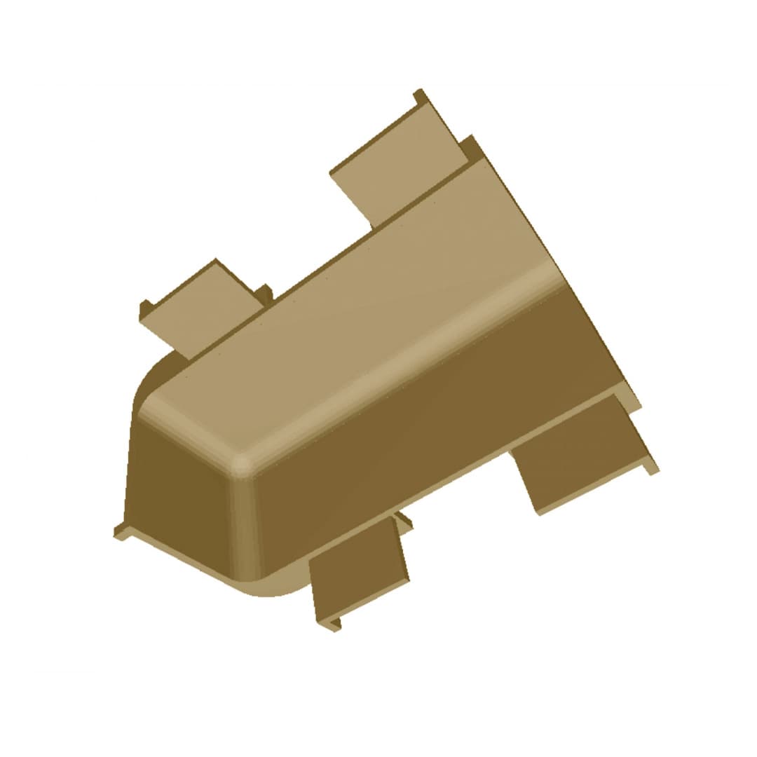 Фурнитекс G-line CN уголок "L" внутренний, латунь (золото)