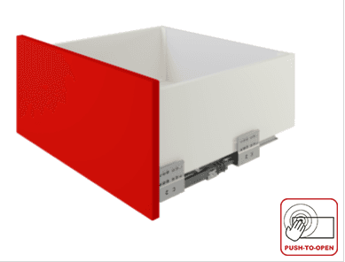 BRD SB40W.1/450 Комплект СТАРТ PUSH+SOFT 167мм (от нажатия + плавное закрывание), белый