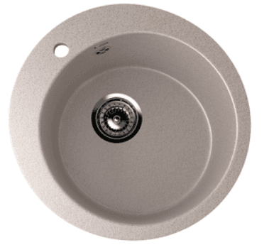 Мойка ULGRAN U-405-302 круглая песочный