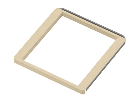 Аристо Выдвижная рамка для корзин 613*437*33 мм светлое дерево/металлик GSA 0301 SALE