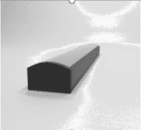 Профиль накл. под светодиод. ленту + рассеиватель + компл.загл., черный