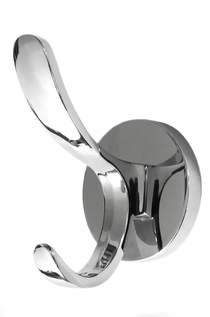 BRD K204.06CP.8 Крючок BRUNO 2-х рожковый хром (заказ)