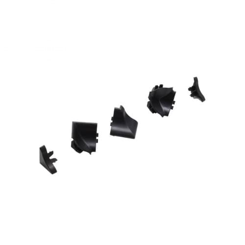 заглушки+углы Rehau к мини бортику 98104 Compact Line черный