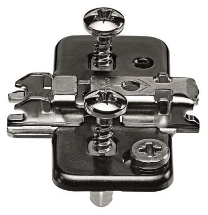 BLUM планка CLIP, крест, подъем 0мм, крепление EXPANDO, черный оникс для петли 71T950A(проф.831,832)