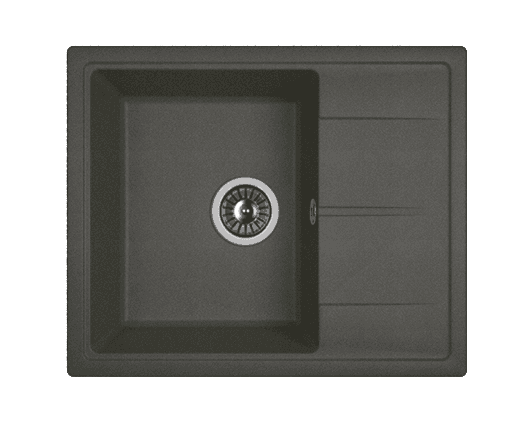 Мойка Dr. Gans Ника 580 прямоугольная с крылом графит