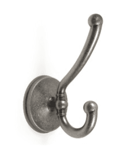 BRD K218BAZ.9 Крючок LAURA 2-х рожковый чернёный старинный цинк (заказ)