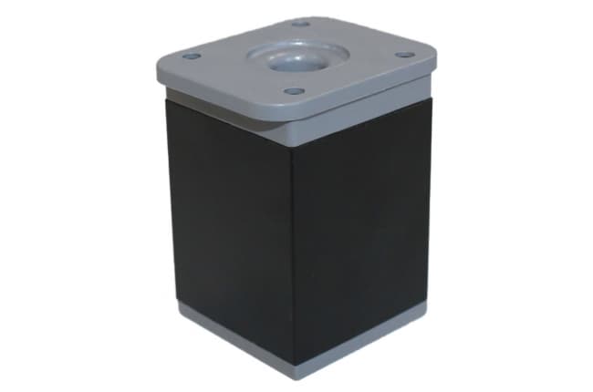 SETE Опоры регулируемые квадратные h 60 пластик+алюм.,черные