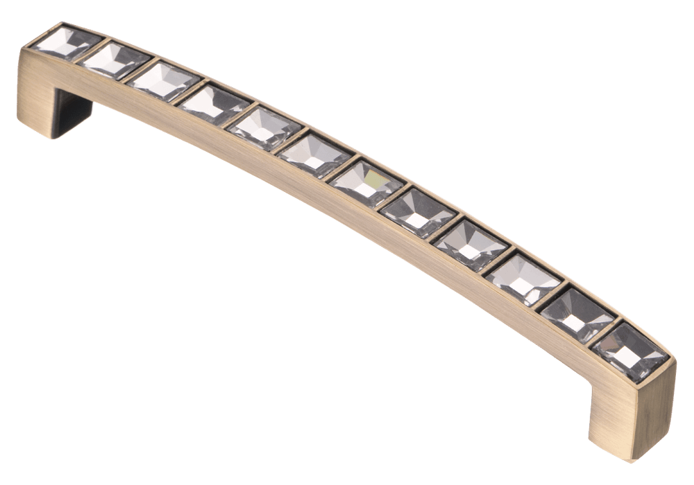 KR CRL02-128 BA ручка-скоба 128 мм бронза с кристаллами SALE