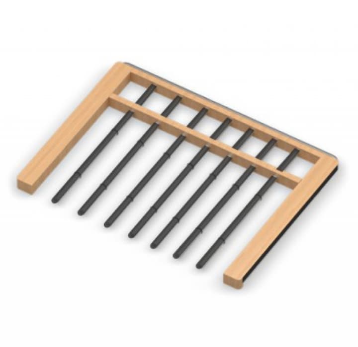 Аристо Выдвижная вешалка для брюк серия 460 L=607 светлое дерево/белый GSA 0303/W SALE