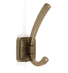 BRD K217AB.9 Крючок HENRY 2-х рожковый Старинная латунь SALE