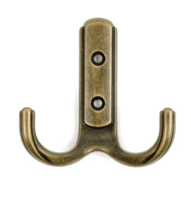 BRD K252MAB.6 Крючок DOMANI LF 2-х рожковый Матовая старинная латунь (заказ)