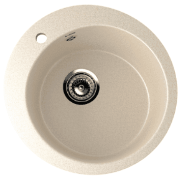 Мойка ULGRAN U-405-328 круглая бежевый