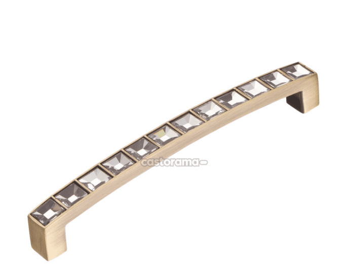 KR ACR02-128 BA ручка-скоба 128 мм бронза с кристаллами SALE