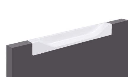 BRD RT021W.1 ручка торцевая 160мм ADAM Белый (заказ)