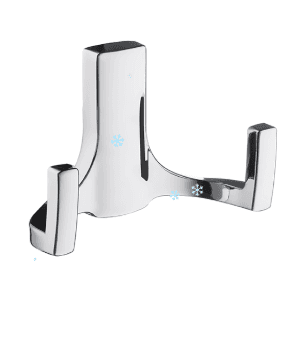 KR 0330 Крючок 2-х рожковый хром