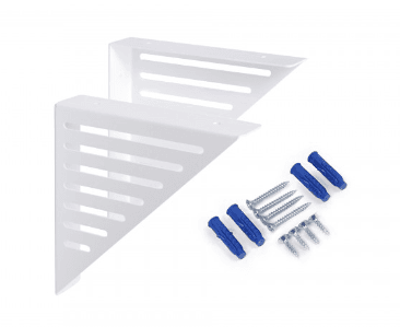 BRD P309W.4 полкодержатель BRIDGE Белый (комп. 2 шт.)