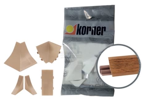 KORNER комплект загл+углы LB-23-654 "дуб"