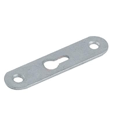 навес П 2 шурупа белый прямой (прорезь посередине)