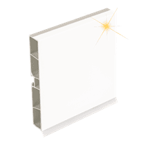 угол 135 H100 белый глянец KORNER