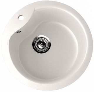 Мойка ULGRAN U-102-331 круглая белый