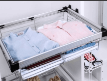 Razzio корзина для белья, алюм/хром, 800 мм, 764*460*177