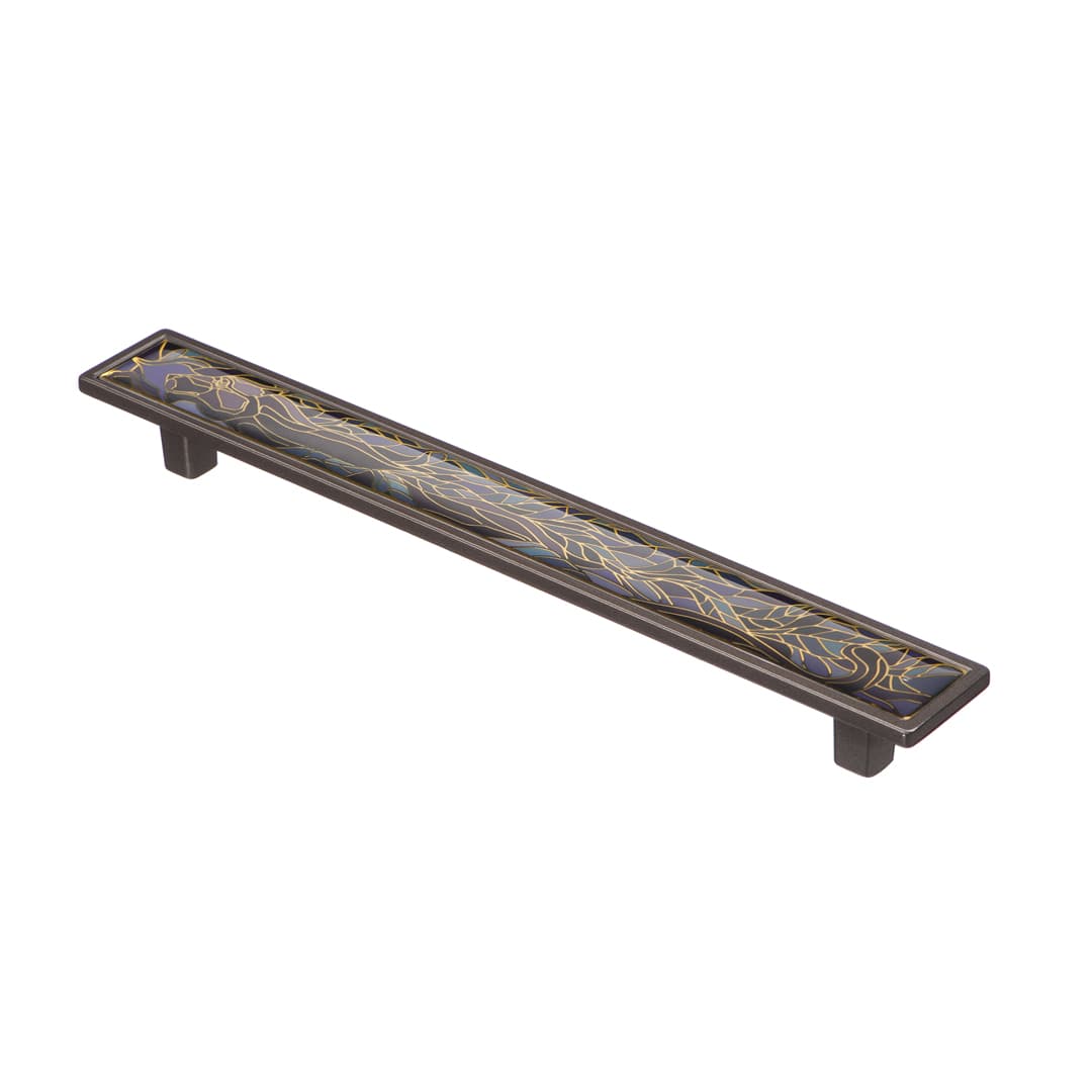 KR KA1-192JG22-N ручка-скоба 192 мм черный лакрованный никель SALE