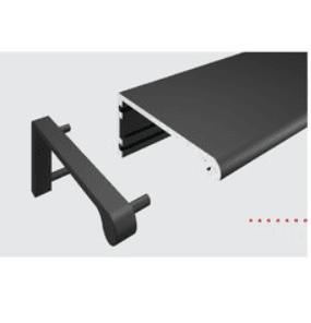 BRD Компл. загл. для профиля G-LINE RP101BL, цвет черный (2 лев+2 прав) (заказ)