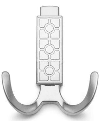 Валмакс Крючок FK-010 010 2-х рожковый матовый хром SALE