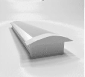 Профиль врезн. под светодиод. ленту + рассеиватель + компл.загл., белый