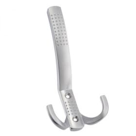 KR 0071 SC Крючок 3-х рожковый с перфорацией матовый хром