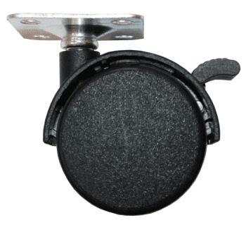 Опоры колесные на площадке d 50 со стопором