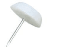 подпятник с гвоздем белый